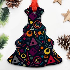 Random, Abstract, Forma, Cube, Triangle, Creative Ornament (christmas Tree) 