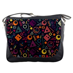 Random, Abstract, Forma, Cube, Triangle, Creative Messenger Bag by nateshop