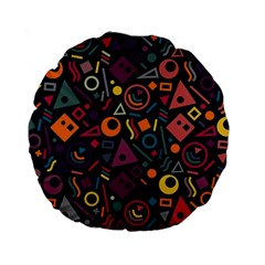 Random, Abstract, Forma, Cube, Triangle, Creative Standard 15  Premium Round Cushions