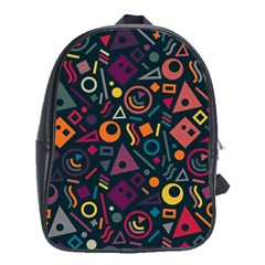 Random, Abstract, Forma, Cube, Triangle, Creative School Bag (xl) by nateshop