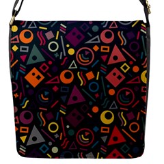 Random, Abstract, Forma, Cube, Triangle, Creative Flap Closure Messenger Bag (s)