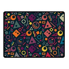 Random, Abstract, Forma, Cube, Triangle, Creative Two Sides Fleece Blanket (small)