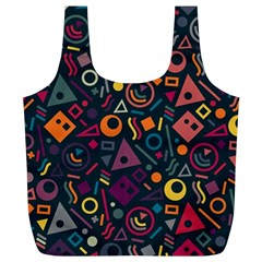 Random, Abstract, Forma, Cube, Triangle, Creative Full Print Recycle Bag (xl)