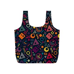 Random, Abstract, Forma, Cube, Triangle, Creative Full Print Recycle Bag (s)