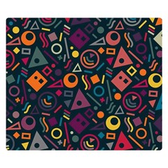 Random, Abstract, Forma, Cube, Triangle, Creative Two Sides Premium Plush Fleece Blanket (kids Size)