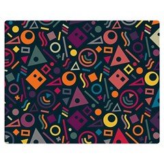 Random, Abstract, Forma, Cube, Triangle, Creative Two Sides Premium Plush Fleece Blanket (teen Size)