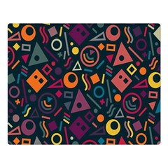 Random, Abstract, Forma, Cube, Triangle, Creative Two Sides Premium Plush Fleece Blanket (large)