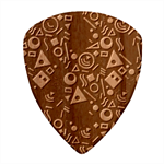 Random, Abstract, Forma, Cube, Triangle, Creative Wood Guitar Pick (Set of 10) Front