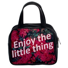 Indulge In Life s Small Pleasures  Classic Handbag (two Sides) by dflcprintsclothing