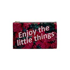 Indulge In Life s Small Pleasures  Cosmetic Bag (small) by dflcprintsclothing