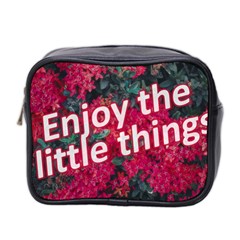 Indulge In Life s Small Pleasures  Mini Toiletries Bag (two Sides) by dflcprintsclothing