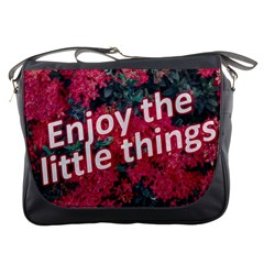 Indulge In Life s Small Pleasures  Messenger Bag by dflcprintsclothing