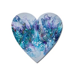 Sea Anemone Heart Magnet by CKArtCreations