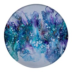 Sea Anemone Round Glass Fridge Magnet (4 Pack) by CKArtCreations