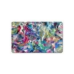 Abstract Confluence Magnet (name Card) by kaleidomarblingart