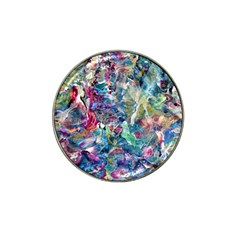 Abstract Confluence Hat Clip Ball Marker by kaleidomarblingart