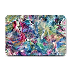 Abstract Confluence Small Doormat by kaleidomarblingart