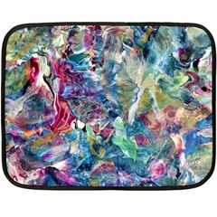 Abstract Confluence Fleece Blanket (mini) by kaleidomarblingart