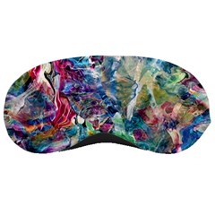 Abstract Confluence Sleep Mask by kaleidomarblingart