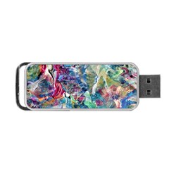 Abstract Confluence Portable Usb Flash (one Side) by kaleidomarblingart