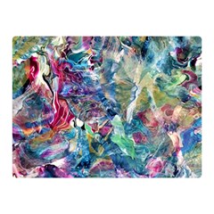 Abstract Confluence Two Sides Premium Plush Fleece Blanket (mini) by kaleidomarblingart