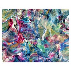 Abstract Confluence Two Sides Premium Plush Fleece Blanket (teen Size) by kaleidomarblingart