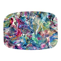 Abstract Confluence Mini Square Pill Box by kaleidomarblingart