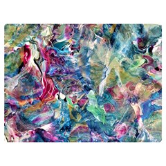 Abstract Confluence Premium Plush Fleece Blanket (extra Small) by kaleidomarblingart