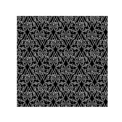 Noir Nouveau Chic Pattern Square Satin Scarf (30  X 30 ) by dflcprintsclothing