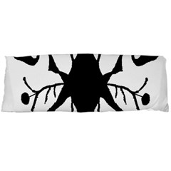 Black Silhouette Artistic Hand Draw Symbol Wb Body Pillow Case (dakimakura) by dflcprintsclothing