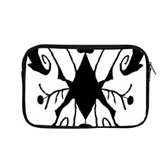 Black Silhouette Artistic Hand Draw Symbol Wb Apple Macbook Pro 13  Zipper Case by dflcprintsclothing