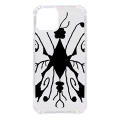 Black Silhouette Artistic Hand Draw Symbol Wb Iphone 14 Tpu Uv Print Case by dflcprintsclothing