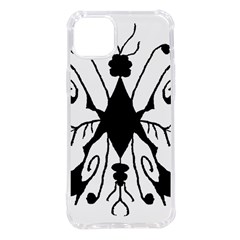 Black Silhouette Artistic Hand Draw Symbol Wb Iphone 14 Plus Tpu Uv Print Case by dflcprintsclothing