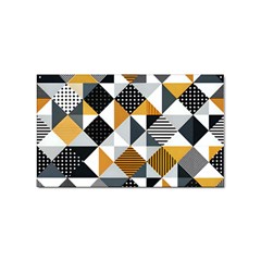 Pattern Tile Squares Triangles Seamless Geometry Sticker Rectangular (100 Pack)