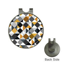 Pattern Tile Squares Triangles Seamless Geometry Hat Clips With Golf Markers