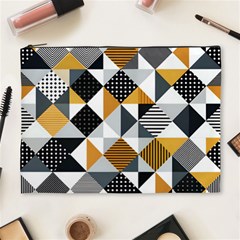 Pattern Tile Squares Triangles Seamless Geometry Cosmetic Bag (xl)