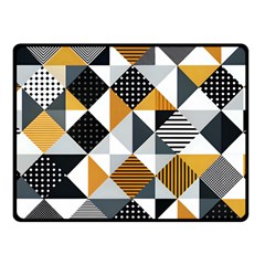 Pattern Tile Squares Triangles Seamless Geometry Fleece Blanket (small)