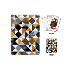 Pattern Tile Squares Triangles Seamless Geometry Playing Cards Single Design (mini) by Maspions