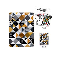 Pattern Tile Squares Triangles Seamless Geometry Playing Cards 54 Designs (mini)