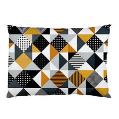 Pattern Tile Squares Triangles Seamless Geometry Pillow Case (two Sides)