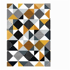 Pattern Tile Squares Triangles Seamless Geometry Small Garden Flag (two Sides) by Maspions