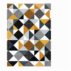 Pattern Tile Squares Triangles Seamless Geometry Large Garden Flag (two Sides) by Maspions