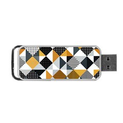 Pattern Tile Squares Triangles Seamless Geometry Portable Usb Flash (one Side)