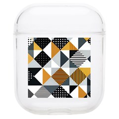 Pattern Tile Squares Triangles Seamless Geometry Soft Tpu Airpods 1/2 Case by Maspions