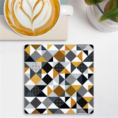 Pattern Tile Squares Triangles Seamless Geometry Uv Print Square Tile Coaster 