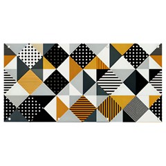 Pattern Tile Squares Triangles Seamless Geometry Banner And Sign 8  X 4 