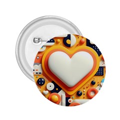 Valentine s Day Design Heart Love Poster Decor Romance Postcard Youth Fun 2 25  Buttons by Maspions