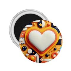 Valentine s Day Design Heart Love Poster Decor Romance Postcard Youth Fun 2 25  Magnets