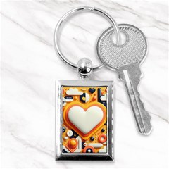 Valentine s Day Design Heart Love Poster Decor Romance Postcard Youth Fun Key Chain (rectangle)