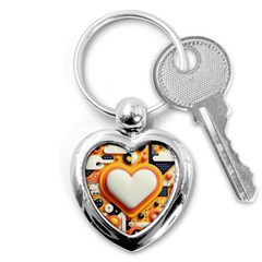 Valentine s Day Design Heart Love Poster Decor Romance Postcard Youth Fun Key Chain (heart) by Maspions